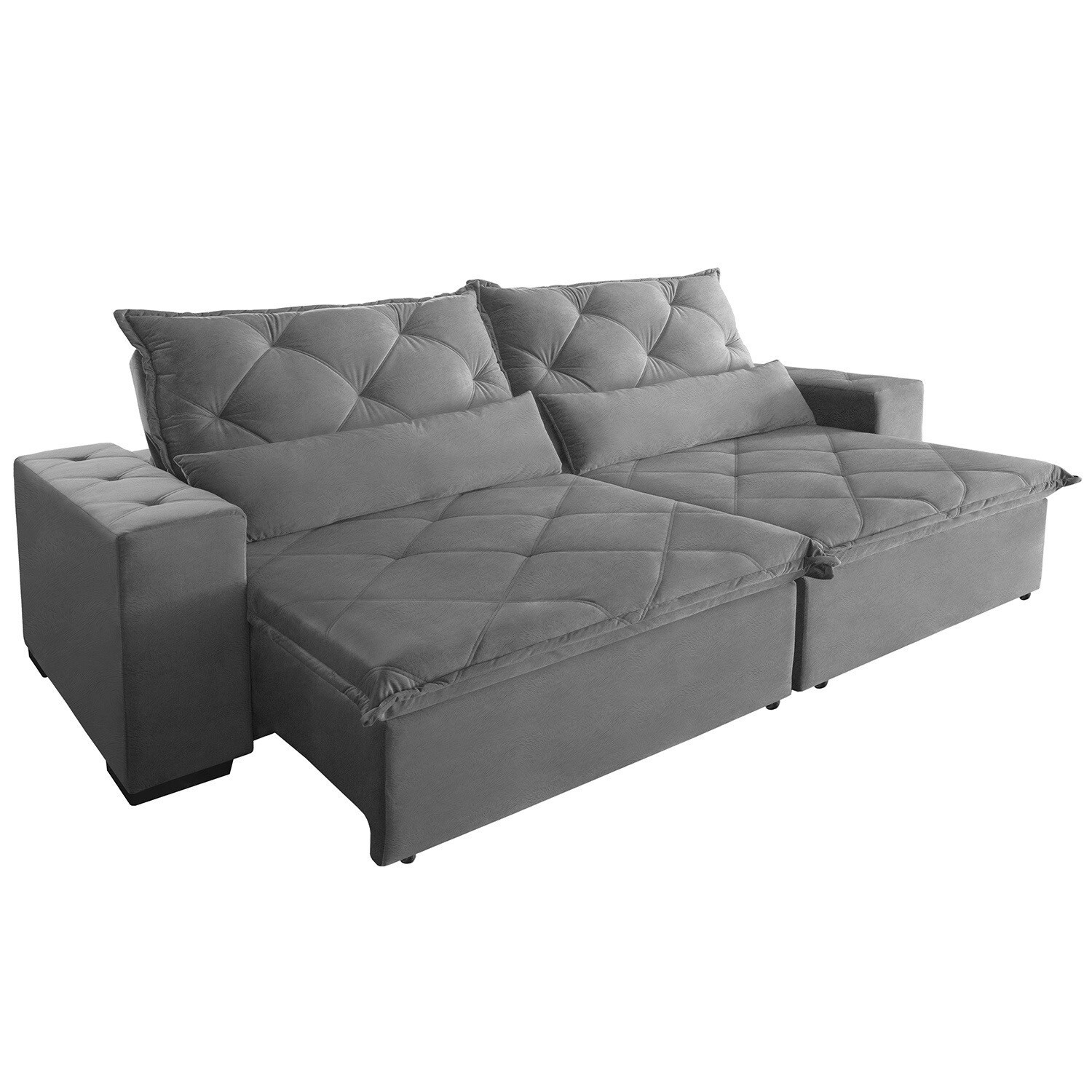 sofá Lisboa retrátil e reclinável 3,10m