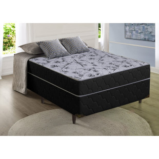 Cama Box Conjugado Suiça Casal com molas enscadas