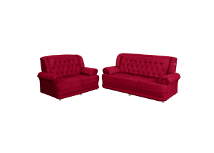 Conjunto de Sofá 2,00 x 1,50m 3 E 2 Lugares Suede Filadélfia