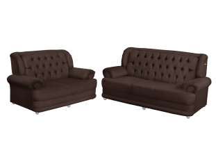 Conjunto de Sofá 2,00 x 1,50m 3 e 2 Lugares Suede Finlândia