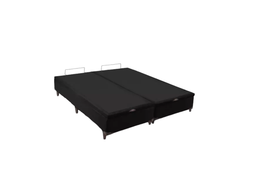 Base Box Baú Queen Preto Califórnia	
