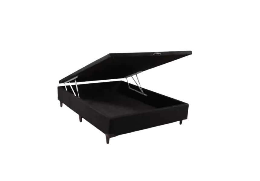 Base Box Baú Casal Preto Califórnia