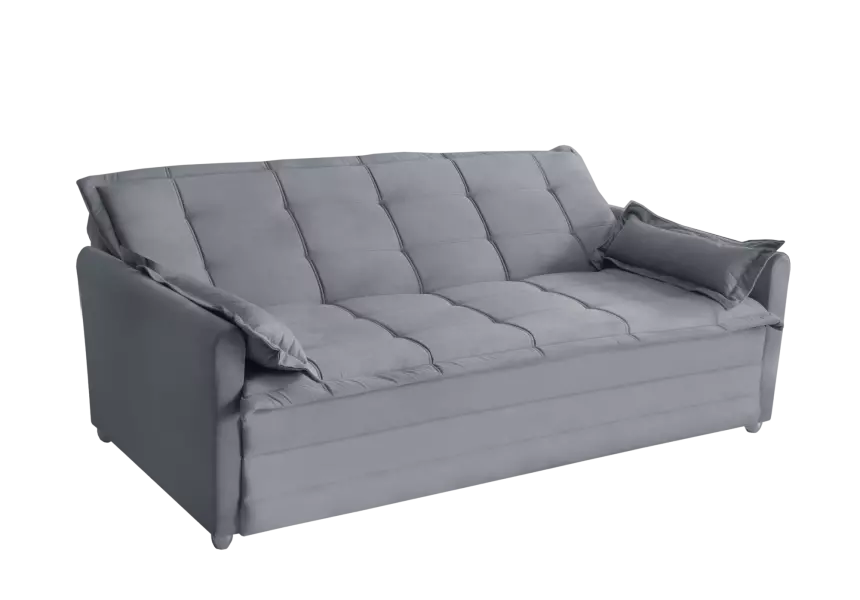 Sofá Cama 2,00m 3 Lugares Suede Vienna