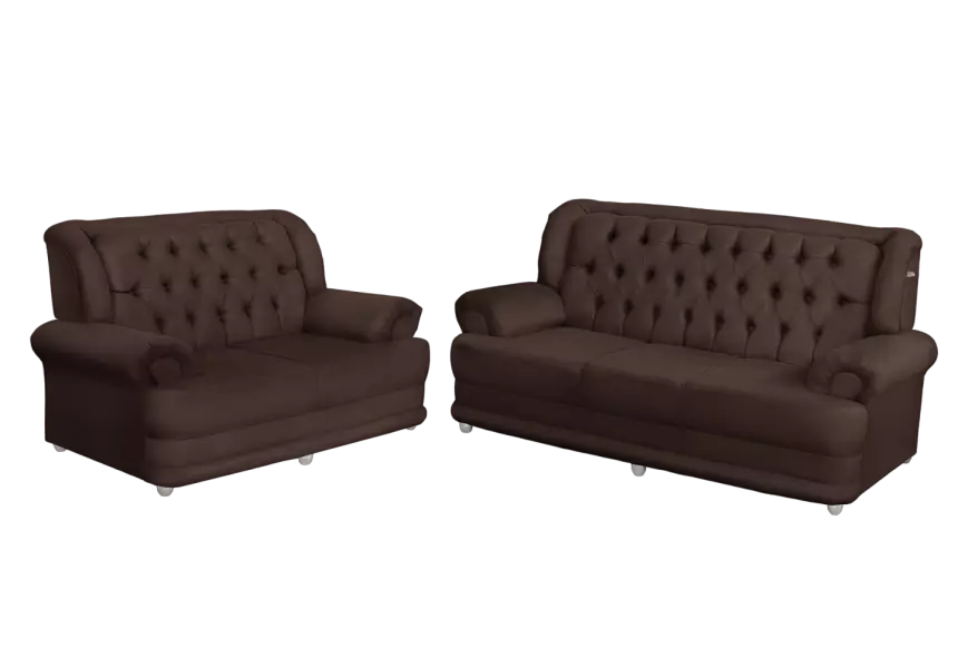 Conjunto de Sofá 2,00 x 1,50m 3 e 2 Lugares Suede Finlândia