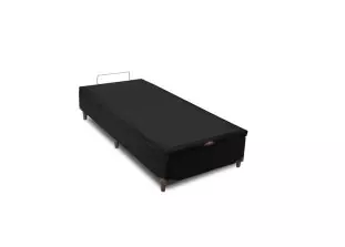 Base Box Baú Solteiro Preto Califórnia