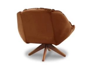 Poltrona Decorativa Base Giratória Veludo Califórnia