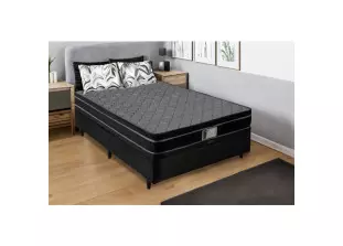 Colchão Casal com Molas Ensacadas D28 Montreal Euro Pillow Preto