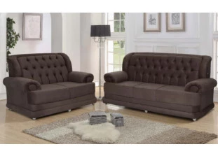 Conjunto de Sofá 3 e 2 Lugares Suede Finlândia