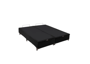 Base Box Baú Queen Preto Califórnia	