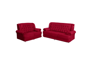 Conjunto de Sofá 2,00 x 1,50m 3 E 2 Lugares Suede Filadélfia
